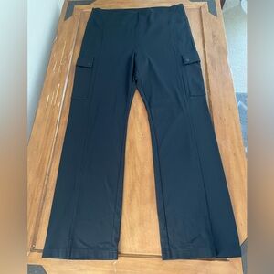 Athleta Delaney Straight Black Cargo Pants Size XL